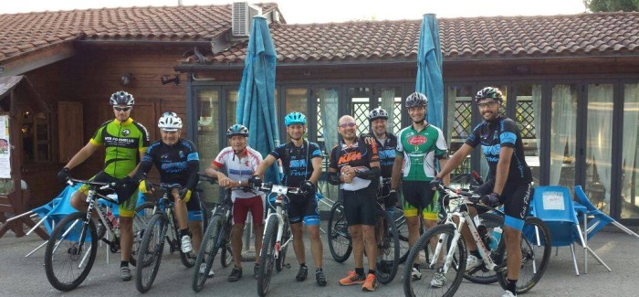 All’eremo di S. Benedetto in Montebuono con gli amici di Sabina in bici