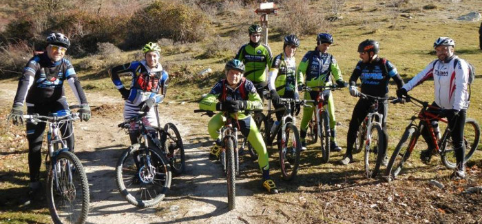 Sui Monti Lucretili con gli amici di Sabina In Bici