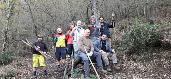 Manutenzione sentieri: lavori in corso su Falco e Canyon