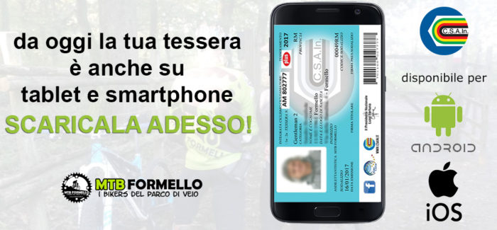 Tesseramenti 2017: da oggi la tessera CSAIn è anche digitale!