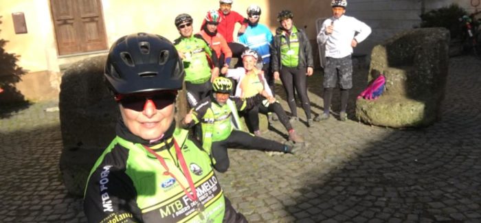 A Calcata incontrando amici bikers