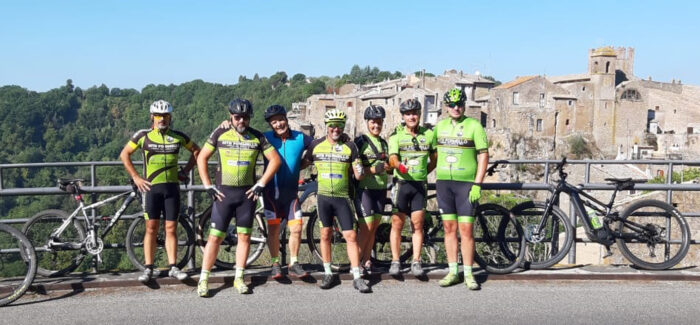 Una volata a Calcata in MTB