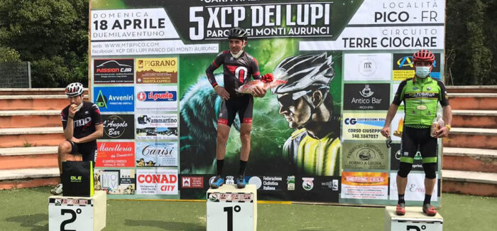 5° XCP dei Lupi Parco dei monti Aurunci Ettore Nurzia sul podio